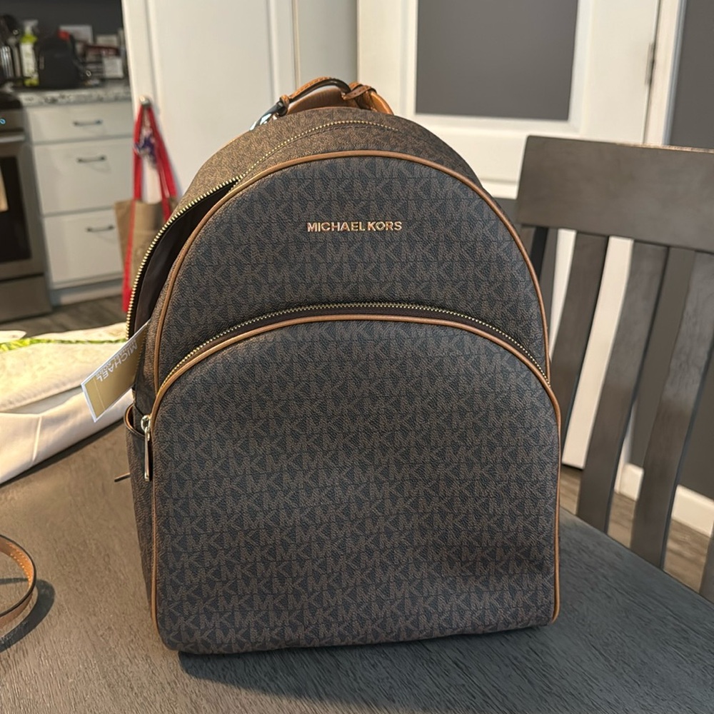 MICHAEL Michael Kors Brown and Tan Backpack